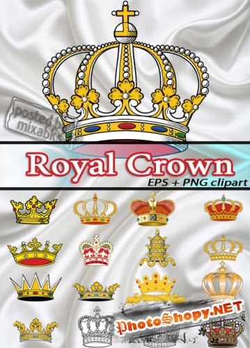 Царская корона | Royal Crown (EPS vector + PNG)