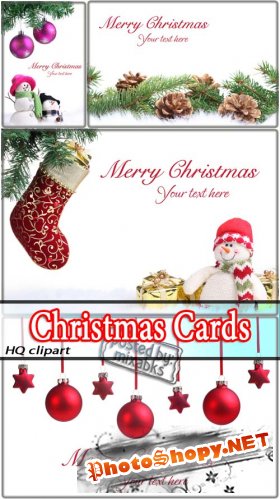 Новогодние Открытки | Christmas Cards (HQ clipart)