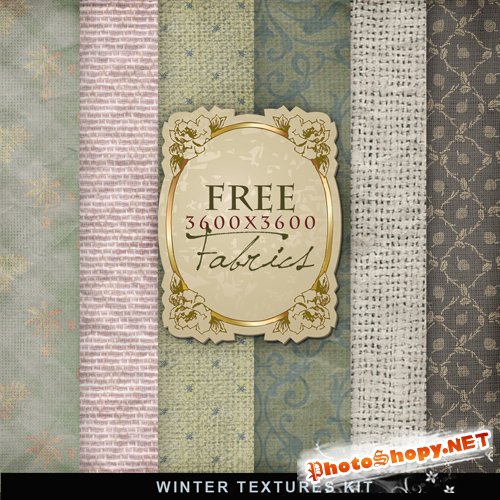 Textures - Winter Fabric Backgrounds #2