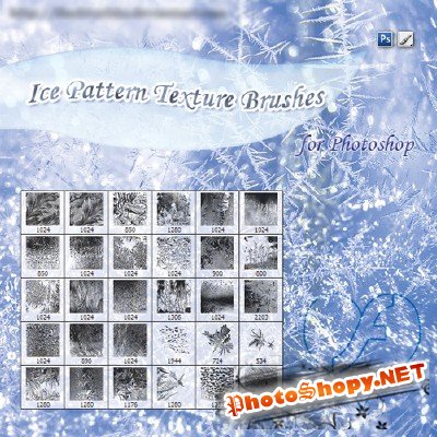 Ice Patterns Texture Brushes