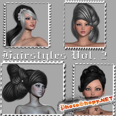 Hairstyles Psd Templates Vol. 2