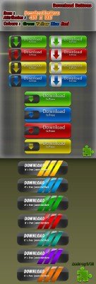 Layered Download Buttons Pack 2011