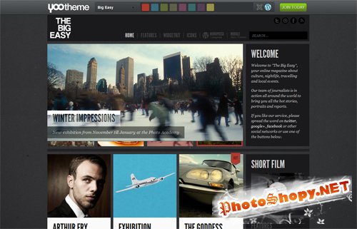 YooTheme - Big Easy v1.0.1 - Nov 2011 Theme For Wordpress