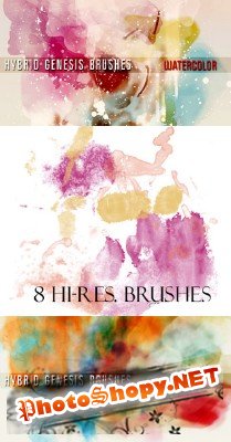 Hybrid Genesis Brushes Watercolor