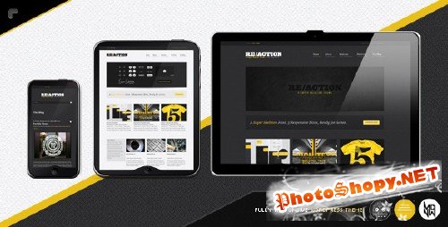 Themeforest Reaction WP : Responsive, Rugged, Bold