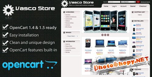 Vasco - ThemeForest E-commerce OpenCart 1.5.1.3 Template