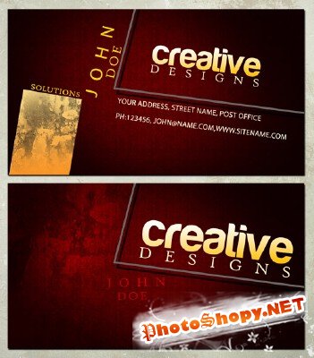 Creative Designs Business Cards Tempate