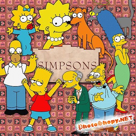 Скрап-набор - Симпсоны