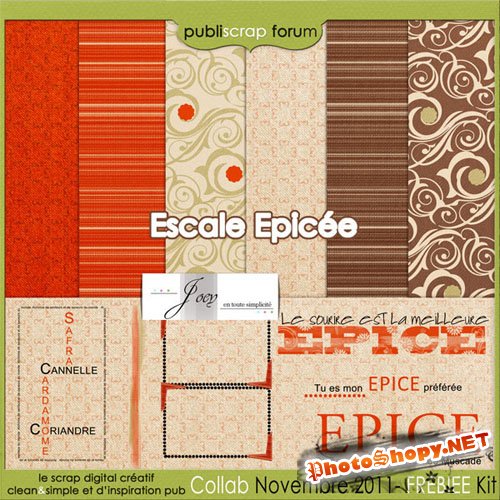 Scrap-set - Escale Epicee