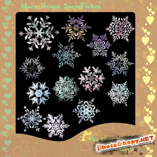 Scrap-kit - Auntie Social Creations More Unique Snowflakes