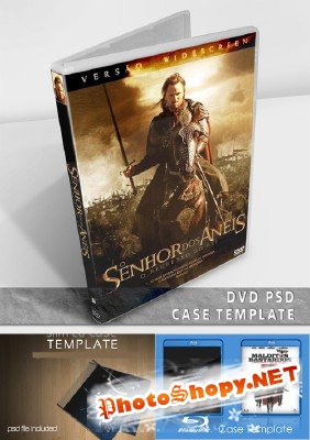 Case DVD PSD and SLIM CD CASE TEMPLATE