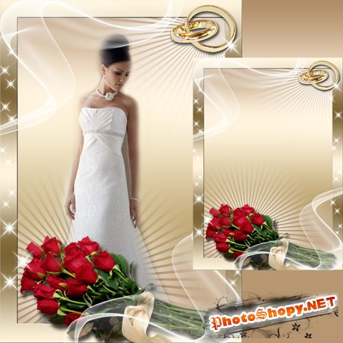 Свадебная фоторамка - Розы для любимой