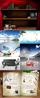 Collection of Beautiful  PSD Sources  2011 pack # 53