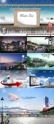 Collection of Beautiful  PSD Sources  2011 pack # 56