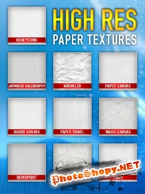 High Paper Textures Set