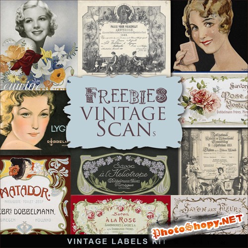 Scrap-kit - Vintage Labels #5