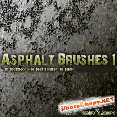 Asphalt Brushes set
