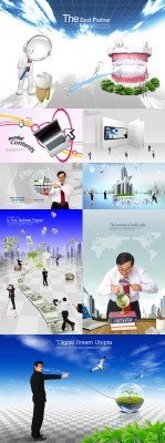 Collection of Beautiful  PSD Sources  2011 pack # 63