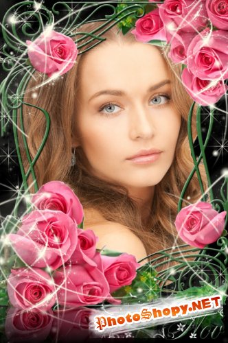Рамочка для фото - Романтические розы