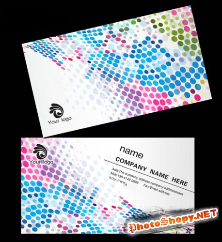 Matrix background art of business card templates