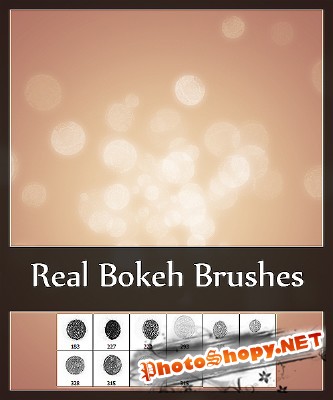 Real bokeh brushes for Photoshop