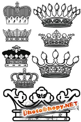 Crowns Brushes set