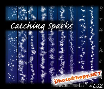 Brushes for Photoshop - Catching Sparks 