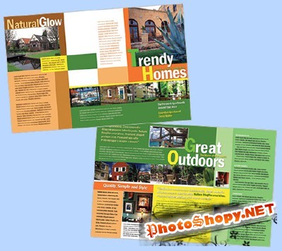 Templates for Design - Trendy Homes Brochure 11 x 8.5 BoxedArt 