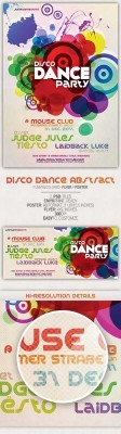 Abstract Disco Dance Poster - GraphicRiver