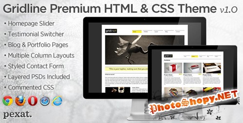 ThemeForest - Gridline Premium Business and Portfolio HTML Theme - Rip