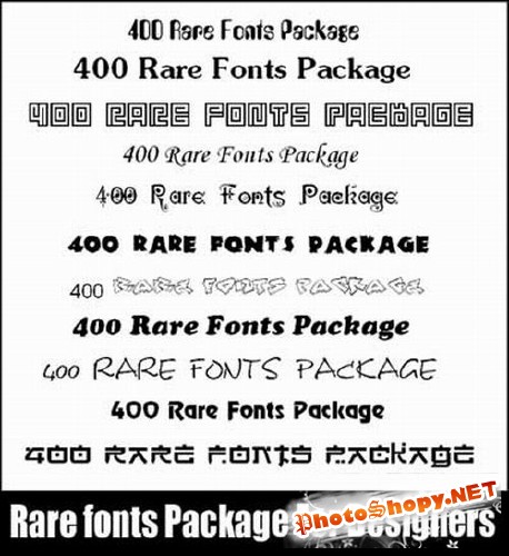 HFT - Rare Fonts Pack