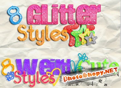 Glitter Styles and Weird Cute text Styles