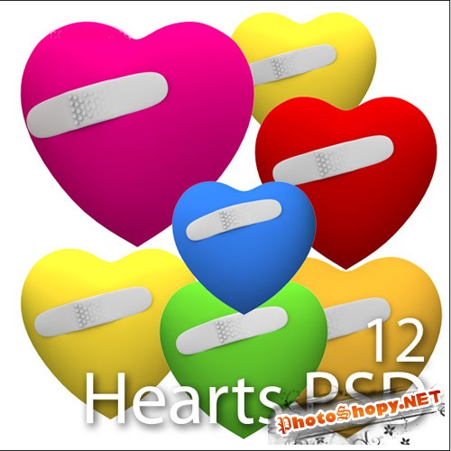 Сердца в 3D