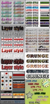 Text Layer styles for Photoshop pack 8
