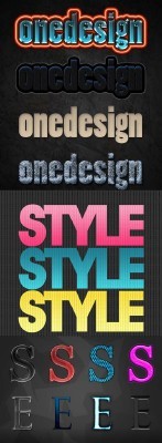 Cool Text layer styles for Photoshop pack 8