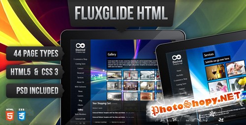 ThemeForest - Fluxglide Complete HTML5 Website Template - Rip