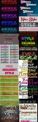 Cool Text layer styles for Photoshop pack 13