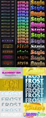Cool Text layer styles for Photoshop pack 15