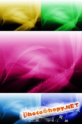 PSD for Photoshop - A collection of colorful backgrounds