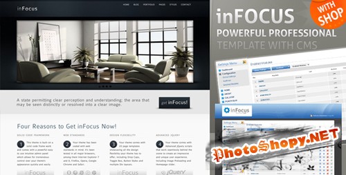 ThemeForest - inFocus - Powerful Professional Template with E-Shop
