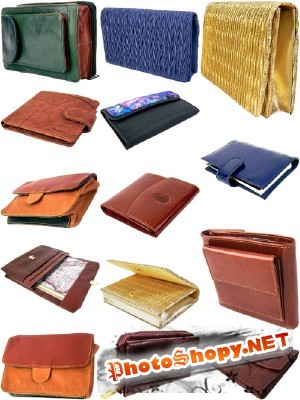 PSD for Photoshop - Different set of leather wallets