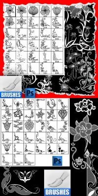 Flowers  brushes for photoshop