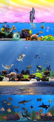 PSD for Photoshop - Beautiful underwater world