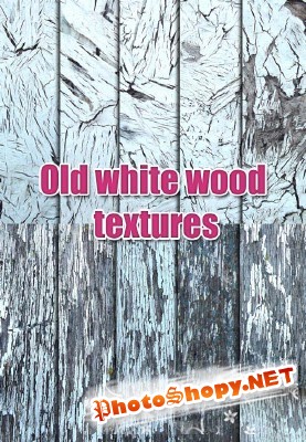 Old White Wood Textures FOR PHOTOSHOP