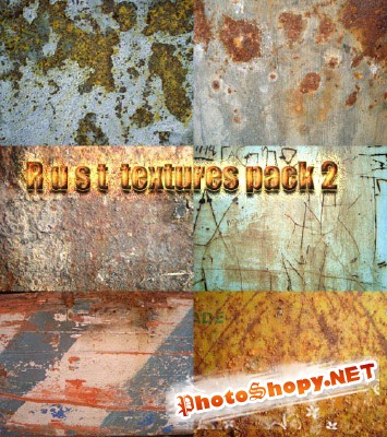 Rust textures pack 2 for Photoshop