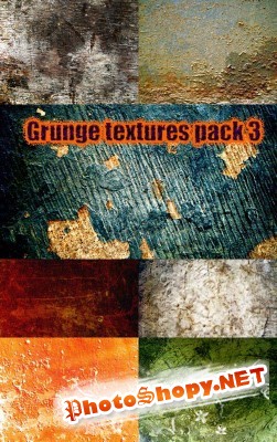 Grunge textures pack 3 for Photoshop