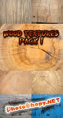 Wood textures pack 1 for Photoshop