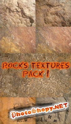 Rocks textures pack 1 for Photoshop