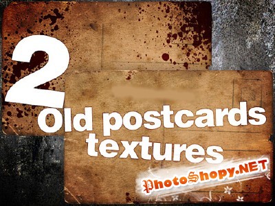 New 2 Old Postcards textures for Photoshop