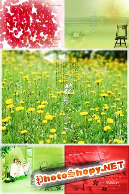 New PSD Flowers collection for Photoshop 2012 pack 2